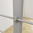 AICA SANITAIRE - Garde-corps - Intérieur et extérieur - Aluminium argenté - Avec 5 traverses et 1 main courante - 150cm - Rampe d'escalier pose à plat - vignette