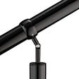 AICA SANITAIRE - Garde-corps 120cm noir, 1 main courante et 1 poteau, inox 201, réglable 0-145°, pour entrée de jardin ou de maison - kit complet - vignette