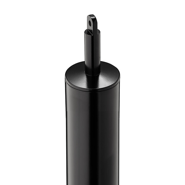 AICA SANITAIRE - Garde-corps 150cm noir, 1 main courante et 1 poteau, inox 201, réglable 0-145°, pour entrée de jardin ou de maison - kit complet - large