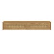ID MARKET - Etagère murale console d'entrée HANAE 2 tiroirs effet naturel cannage - vignette
