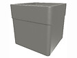 EDA - Pot de fleur carré Carel taupe 39 x 39 x 39 cm - Eda - vignette