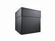 EDA - Pot de fleur carré Carel gris anthracite 39 x 39 x 39 cm - Eda - vignette