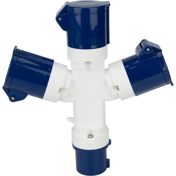 PROTEC - Adaptateur femelle 3xCEE17 / mâle CEE17 - Protec - large
