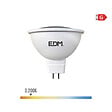 EDM - Ampoule LED MR16 GU5.3 – 5W 12V – 450lm – 3200K – Lumière chaude – Ø5x5cm - vignette