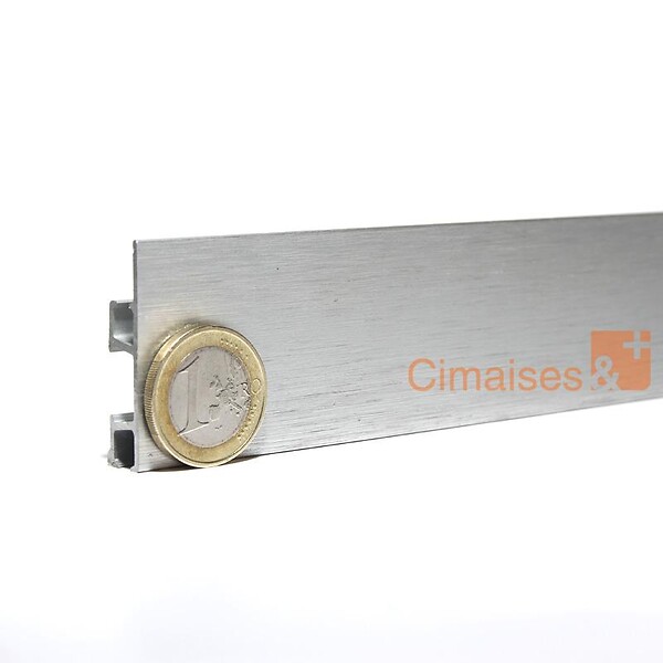 ARTITEQ - Cimaise Click Rail Pro 200cm - Cimaise Tableau Artiteq Gris , Pack de 5 rails - large