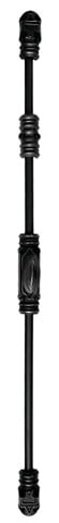 ROLLINGER - Fausse crémone ROLLINGER rustique noire - Bouton n°6 - Pour tringle 16 x 8 - CRD168BT6BV - large
