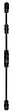 ROLLINGER - Fausse crémone ROLLINGER rustique noire - Bouton n°6 - Pour tringle 16 x 8 - CRD168BT6BV - vignette