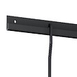 ARTITEQ - Tige aluminium Noire coudée 4 mm - Accessoire Cimaise Tableau 200 cm , Pack de 5 , Noir - vignette