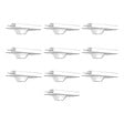 ARTITEQ - Pack de 10 attaches de suspension blanches pour faux plafond 4kg - Artiteq - vignette