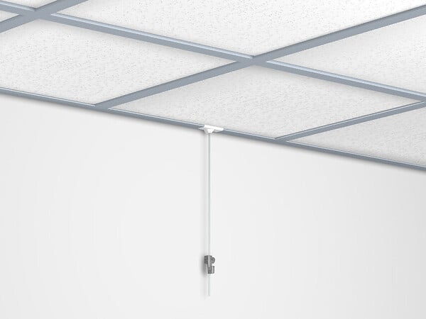ARTITEQ - Pack de 10 attaches de suspension blanches pour faux plafond 4kg - Artiteq - large