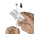 ARTITEQ - Pack de 10 attaches de suspension blanches pour faux plafond 4kg - Artiteq - vignette