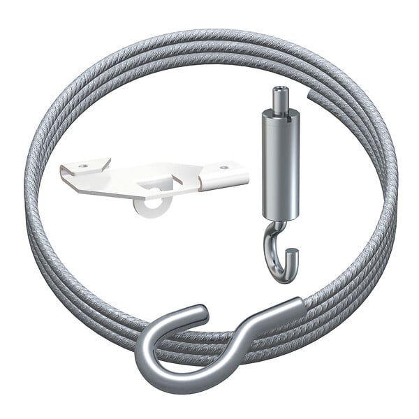 ARTITEQ - Set de suspension faux plafond pour plexi PLV - large