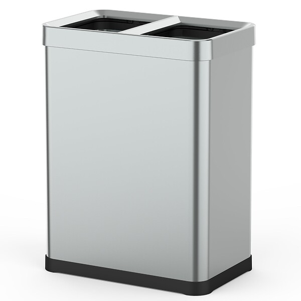 KITCHEN MOVE - Poubelle de tri 2x30L TALLIN inox open top - large