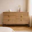 CONCEPT USINE - Commode 6 tiroirs décor bois rainuré 124cm VALLO - vignette