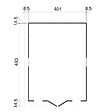 TIMBELA - TIMBELA M333+M333G Abri de jardin en bois H246x418x522 cm/20 m² - AVEC LES PLANCHERS IMPRÉGNÉ - vignette