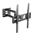 KAORKA - Support TV mural inclinable orientable - Noir - 106 à 140 cm - vignette