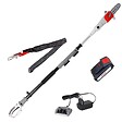 IKRA - Elagueur sur perche 20V Télescopique jusqu'à 4m - Elagueuse Guide Oregon 20cm- Batterie lithium 2.0Ah Chargeur IKRA - vignette