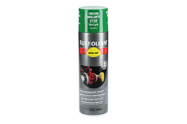 RUST-OLEUM - Couche de finition Hard Hat Ral-couleurs vert herbe RAL 6010 500ml - RUST-OLEUM - 2138 - large