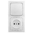 LEGRAND - interrupteur avec 2p montage vertical complet blanc - vignette