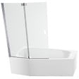 JACOB DELAFON - Pack baignoire bain douche 170 x 90 Bastille vidage à gauche blanc mat + tablier en niche + pare-bain chromé - vignette