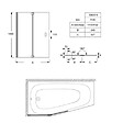 JACOB DELAFON - Pack baignoire bain douche 170 x 90 Bastille vidage à gauche blanc mat + tablier en niche - vignette