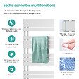 EMKE - EMKE Sèche-serviettes à Eau Chaude Panneau Plat, Sèche-serviettes connexion latérale pour, Blanc 1041x600mm 639Watts - vignette