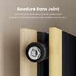 EMKE - EMKE Radiateur Chauffage Central 60 x 30 cm 384W Double Panneau – Radiateur Eau Chaude Vertical Étroit en Acier Noir - vignette
