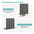 EMKE - EMKE Radiateur Chauffage Central 90 x 30 cm 297W – Radiateur Eau Chaude Vertical Étroit en Acier Anthracite - vignette