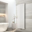 EMKE - EMKE Radiateur Chauffage Central 160 x 53 cm 877 W Connexion Centrale 50 mm – Radiateur Eau Chaude Mural en Acier Blanc - vignette