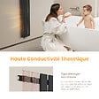 EMKE - EMKE Radiateur Chauffage Central 160 x 30 cm 501W – Radiateur Eau Chaude Vertical Étroit en Acier Noir - vignette