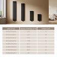EMKE - EMKE Radiateur Chauffage Central 160 x 30 cm 501W – Radiateur Eau Chaude Vertical Étroit en Acier Noir - vignette