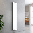 EMKE - EMKE Radiateur Chauffage Central 180 x 30 cm 559W – Radiateur Eau Chaude Vertical Étroit en Acier Blanc - vignette