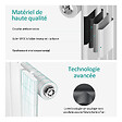 EMKE - EMKE Radiateur Chauffage Central 180 x 30 cm 559W – Radiateur Eau Chaude Vertical Étroit en Acier Blanc - vignette