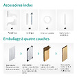 EMKE - EMKE Radiateur eau chaude en acier Tube Rond Radiateur Mural Blanc 180x60cm 2171W Double Couche - vignette