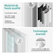 EMKE - EMKE Radiateur Chauffage Central 90 x 30 cm 559W Double Panneau – Radiateur Eau Chaude Vertical Étroit en Acier Blanc - vignette
