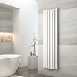 EMKE - EMKE Radiateur Chauffage Central Vertical 160 x 46 cm 1449W Double Panneau en Acier Blanc – Radiateur Eau Chaude Mural Design - vignette