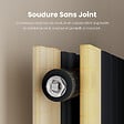 EMKE - EMKE Radiateur Chauffage Central 180 x 30 cm 1082W Double Panneau – Radiateur Eau Chaude Vertical Étroit en Acier Noir - vignette