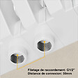 EMKE - EMKE Radiateur eau chaude horizontal en acier H.60 × L.59,4 cm 969 W Le design Chauffage central blanc - vignette