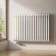 EMKE - EMKE Radiateur eau chaude horizontal en acier H.60 × L.84 cm 1383 W Le design Chauffage central blanc - vignette
