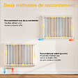 EMKE - EMKE Radiateur eau chaude horizontal en acier H.60 × L.84 cm 1383 W Le design Chauffage central blanc - vignette