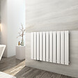 EMKE - EMKE Radiateur Chauffage Central Vertical 63 x 85 cm 1106W Double Panneau en Acier Blanc – Radiateur Eau Chaude Mural Design - vignette