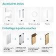 EMKE - EMKE Radiateur Chauffage Central Vertical 63 x 100 cm 1308W Double Panneau en Acier Blanc – Radiateur Eau Chaude Mural Design - vignette
