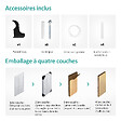EMKE - EMKE Radiateur eau chaude en acier Tube Rond Radiateur Mural Anthracite 180x24cm 868W Double Couche - vignette