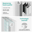 EMKE - EMKE Radiateur Chauffage Central 60 x 30 cm 384W Double Panneau – Radiateur Eau Chaude Vertical Étroit en Acier Blanc - vignette