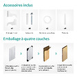 EMKE - EMKE Radiateur Chauffage Central 60 x 30 cm 384W Double Panneau – Radiateur Eau Chaude Vertical Étroit en Acier Blanc - vignette