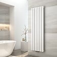 EMKE - EMKE Radiateur Chauffage Central Vertical 160 x 53 cm 1691W Double Panneau en Acier Blanc – Radiateur Eau Chaude Mural Design - vignette