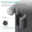 EMKE - EMKE Radiateur Chauffage Central 63 x 62 cm 438W Connexion Centrale 50 mm – Radiateur Eau Chaude Mural en Acier Anthracite - vignette