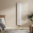 EMKE - EMKE Radiateur Chauffage Central 160 x 30 cm 501W – Radiateur Eau Chaude Vertical Étroit en Acier Blanc - vignette