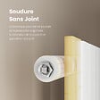 EMKE - EMKE Radiateur Chauffage Central 160 x 30 cm 501W – Radiateur Eau Chaude Vertical Étroit en Acier Blanc - vignette