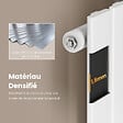 EMKE - EMKE Radiateur Chauffage Central 160 x 30 cm 501W – Radiateur Eau Chaude Vertical Étroit en Acier Blanc - vignette